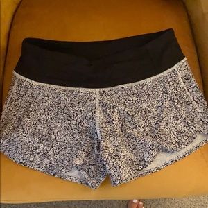 Floral lululemon shorts